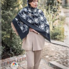 روسری ابریشم توییل طرح سنتی مدرن در 6 رنگ کد 138